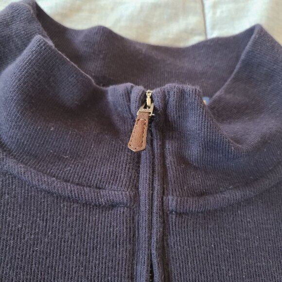 Polo Ralph Lauren Navy 1/4 Zip Pullover Sweatshirt Size 3XB Estate Rib - Picture 5 of 8